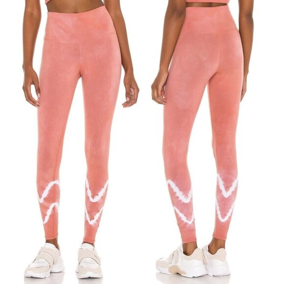 NEW NWT Electric & Rose Sunset Legging High Waist Activewear Yoga Pants Pink L - Picture 2 of 10